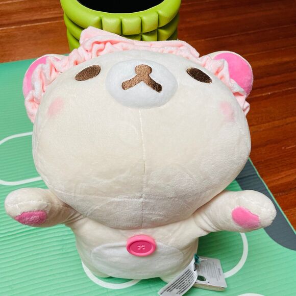 NWT BIG SAN-X Pajama PJ party Rilakkuma: Korilakkuma Flying pose 15”plushie - Picture 4 of 5